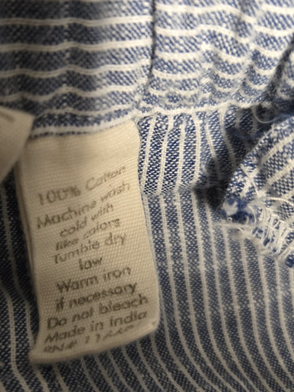 Japna Blue & White Striped Jumpsuit Size S - Picture 5 of 6